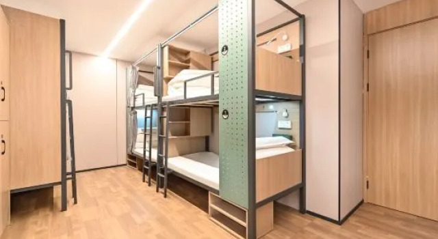 Кровать в общем номере (женский номер) Mijia Youth Hotel (798 Art Park Gaojiayuan Subway Station Branch)