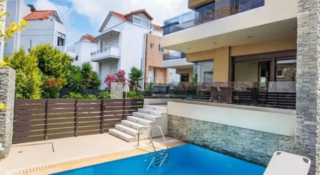 Коттедж Ixia Pool Villa with sea view roof top