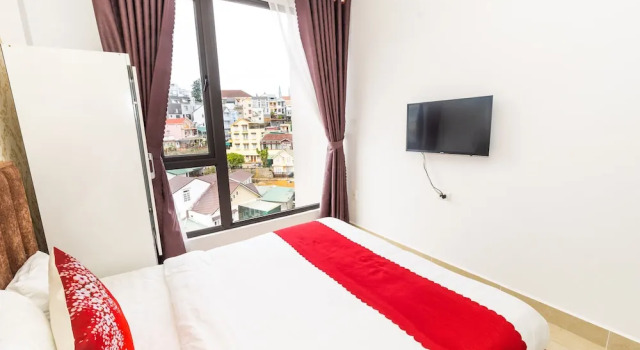 Двухместный номер Deluxe с видом на город Ngàn Phố Studio & Love Hotel