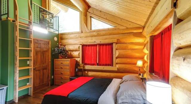 Hütte Riverside Log Cabin: On-site Aurora Viewing!