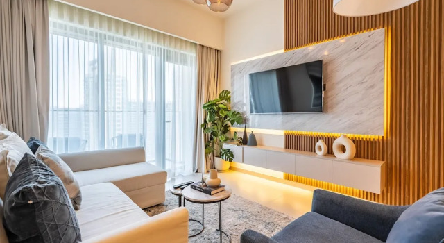 Апартаменты Deluxe Cityscape Splendor Lavish 1BR Uptown