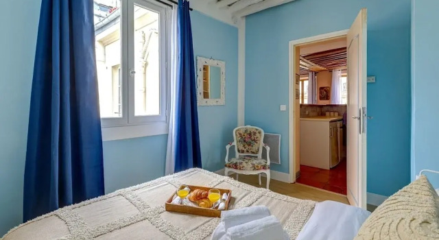 Двухместные апартаменты с видом на город Modern 1BR near Centre Pompidou