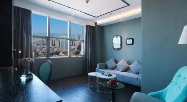 Люкс Deluxe с красивым видом из окна Xana Hotelle Yinchuan Swan Lake Town