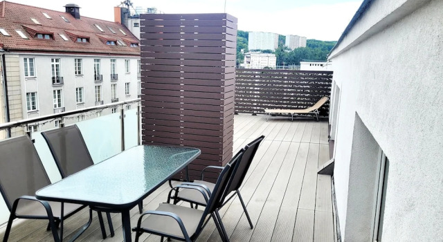 Апартаменты Deluxe с балконом Nocleg Gdynia - City Centre Main station 170m