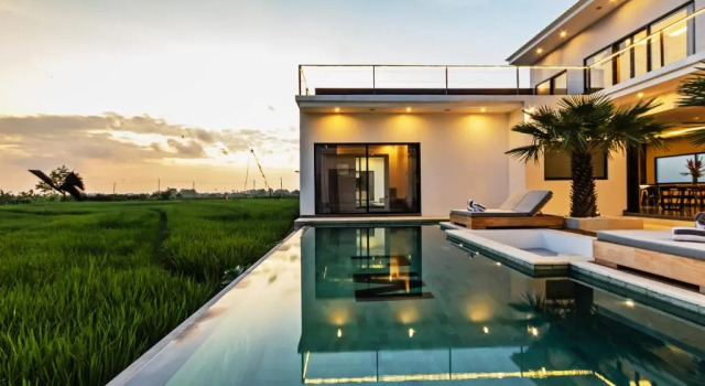 Villa MJ, One of a kind 4 bedroom with incredible views, Book Villa Hotels in Tibubeneng with a Pool, Swimming Pool