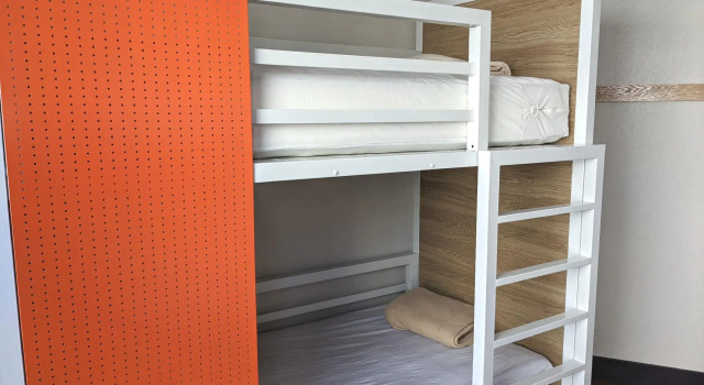 Кровать в общем номере Amsterdam Hostel