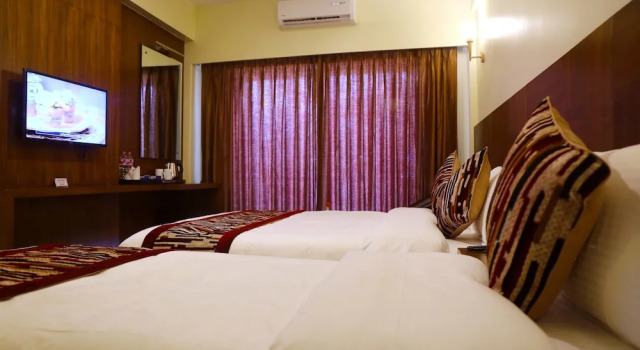 Семейный номер Deluxe с балконом Hotel Haven O Ganga