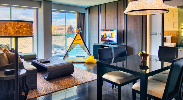 Люкс с 2 комнатами с видом на бассейн The Sakala Resort Bali All Suites