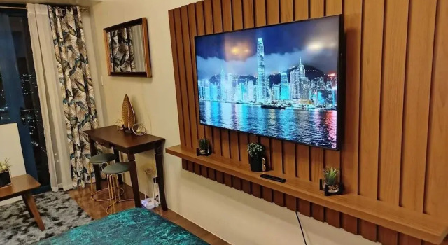 Двухместный номер Standard с балконом и с частичным видом на море Air Residences-Modern studio w/ City skyline view