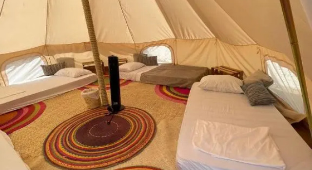 Кровать в общем номере Hostel Flakos