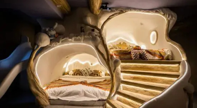 Семейный люкс Дуплекс Qifentian Homestay (Harbin Central Street Baroque Style Street)