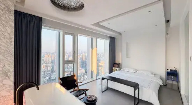 Люкс Deluxe с видом на закат Tiantai No.1 Homestay (Guomao Subway Station Branch)