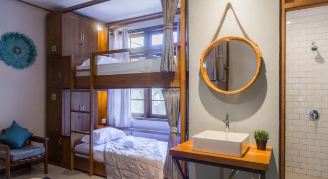 Кровать в общем номере Interconnection Hostel