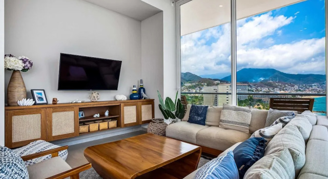 Panoramic Hot Tub Oceanview Luxury 4BR Penthouse, Book Apartment Puerto Vallarta Jalisco
