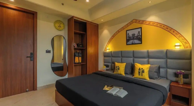 Кровать в общем номере The Hosteller Agra, Tajganj