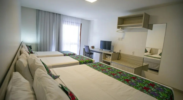 Четырёхместный номер Standard с видом на сад Vivá Barra Hotel Pousada