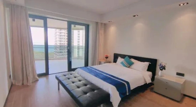 Люкс Deluxe с 3 комнатами Guanhai Yunxuan Holiday Apartment