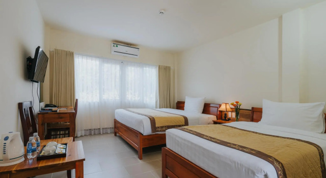 Трёхместный номер Deluxe с красивым видом из окна Le Garden Resort & Spa Phu Quoc