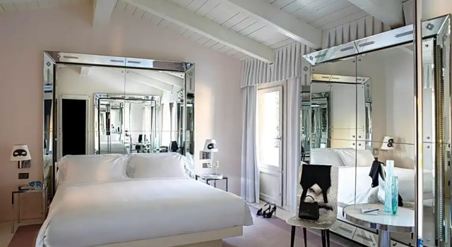 Двухместный номер Deluxe с балконом Отель Palazzina Grassi