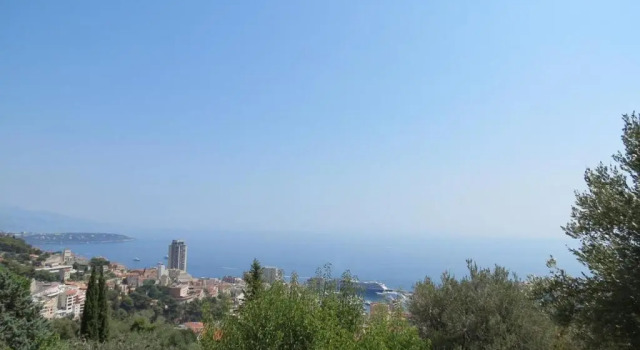 Апартаменты Le Mas dAngeline-Vue mer panoramique, jardin partagé, parking, voiture indispensable, route étroite et pentue, à 10 min de Monaco