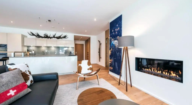 Alpen panorama luxury apartment with exclusive access to 5 star hotel facilities, Book Apartment Davos Grisons