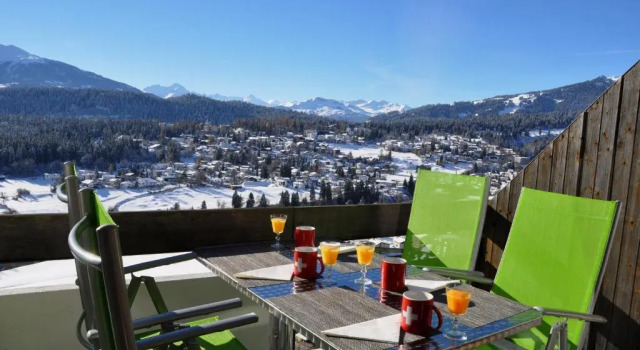 Апартаменты Crap da Flem - 3.5 Zimmer Ferienwohnung am Sonnenhang von Flims
