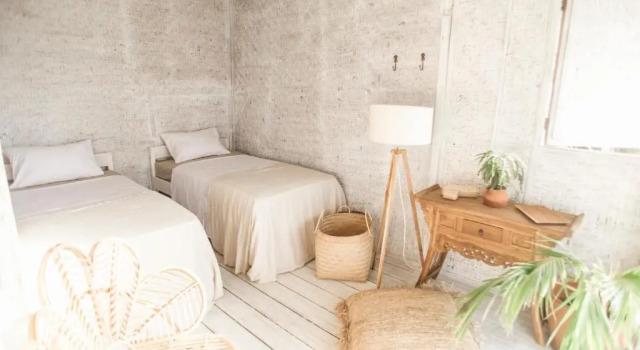 Кровать в общем номере Dreamsea Bali