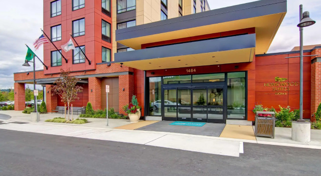 Кровать в общем номере Homewood Suites by Hilton Seattle-Issaquah