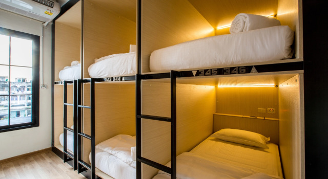 Кровать в общем номере Bed To Bangkok - Hostel
