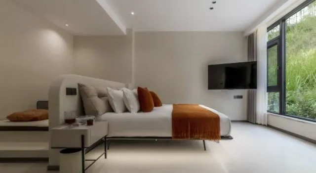 Люкс Anji Yuchuan Stream Tracing Swimming Pool Mountain View Villa