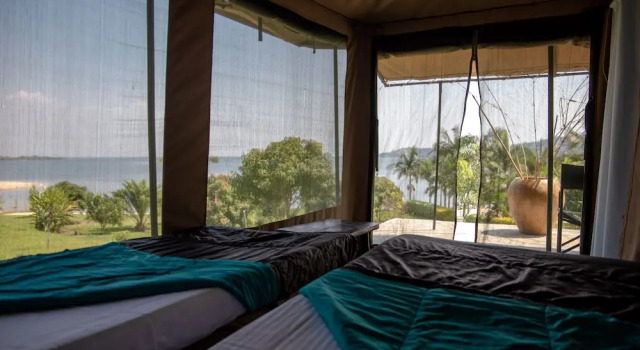 Номер Standard c 1 комнатой с видом на сад Find a quiet Beach resort at Rushel Kivu Resort