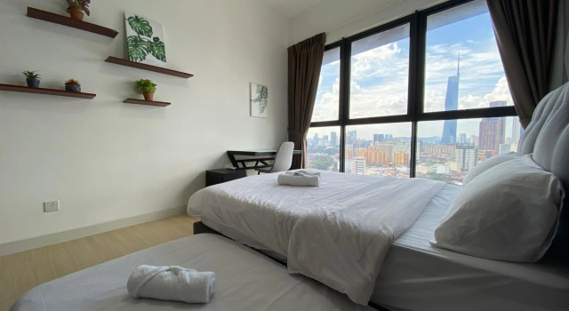 Happy Continew Residence 2 Bedrooms - TRX KL, Забронировать Отель Отели Куала-Лумпура с парковкой, рядом с Башни-близнецы Берджая Таймс-Сквэр, Парковка