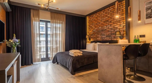 Студия с видом на реку Loft House Premium Apartments