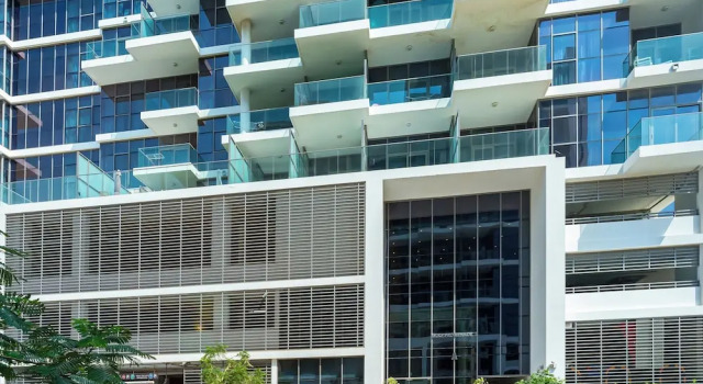 Luxury StayCation - Studio in Damac Hills with Balcony and Golf Views