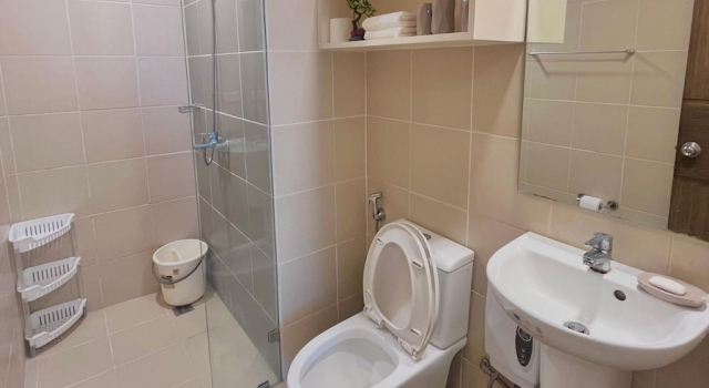 Кровать в общем номере Room-simple, Modern & Cozy Condo in Lafa