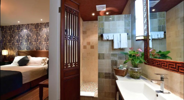 Двухместный номер Standard с видом на внутренний двор Jingshan Garden Courtyard Hotel Beijing Forbidden City Newly renovated Tianmen Wangfujing Gardenhutong BejjingCourtyard