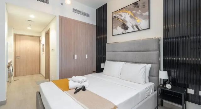 Homey Studio Apartment Perfect for 2 at Azizi Riviera 46, Забронировать Апартаменты/квартира Отели Дубая с парковкой, Парковка