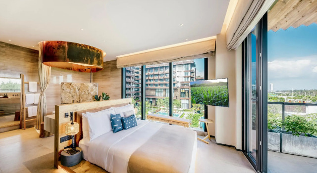Двухместный люкс c 1 комнатой с видом на парк Sunshine Yi Hotel Haitang Bay, Sanya