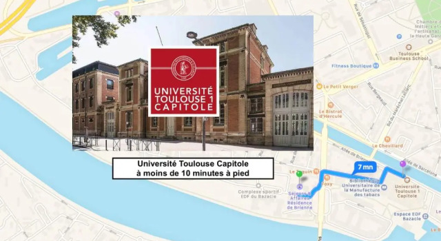 Апартаменты Appartement avec Parking Toulouse Centre pour Séjour et Affaires