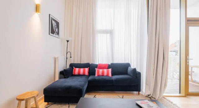 Апартаменты c 1 комнатой Top Floor New Duplex Stunning View In Trendy St Gilles