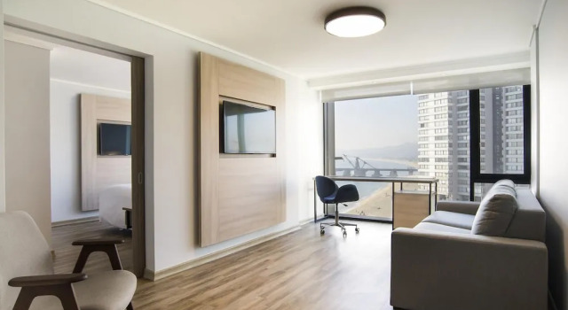 Двухместный люкс Exclusive Top Floor с видом на море Pullman Vina del Mar San Martin