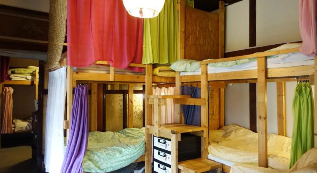 Кровать в общем номере The Otaornai Backpackers Hostel Morinoki