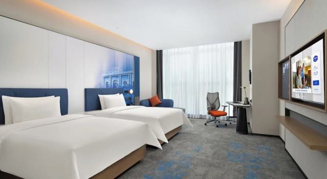 Двухместный номер Luxury Hampton by Hilton Nanjing North Railway Station