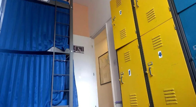 Кровать в общем номере Aurora Hostel Rio