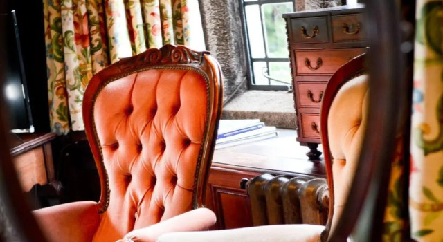 Sviitti puutarhanäkymä Lewtrenchard Manor Hotel