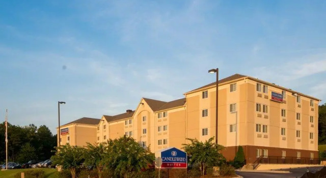 Кровать в общем номере Candlewood Suites Alabaster by IHG