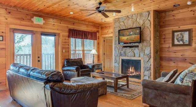 518MTNVIEWLDGEACNCB - Mountain View Lodge, Забронировать Дом для отпуска Коттеджи Гатлинберг, Коттедж