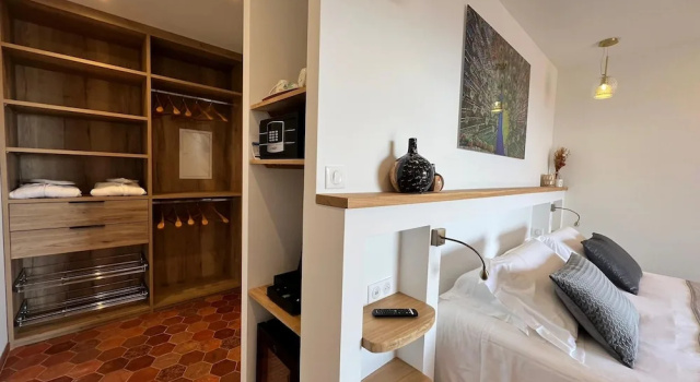 Двухместный номер Deluxe с видом на море Hôtel U San Daniellu villas et chambres
