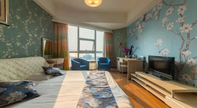 Двухместный номер Deluxe с видом на озеро Hangzhou Yilin Apartment Hotel
