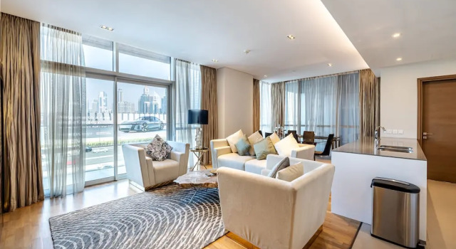 1 BR Huge Balcony 2nd Fl City Walk B1, Забронировать Отель Отели Дубая с бассейном, рядом с Mercato Shopping Mall, Бассейн